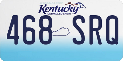 KY license plate 468SRQ