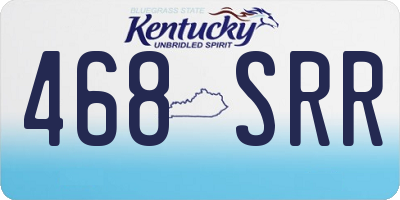 KY license plate 468SRR