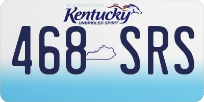 KY license plate 468SRS