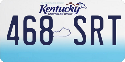KY license plate 468SRT