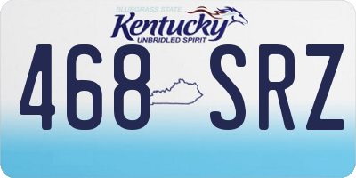 KY license plate 468SRZ