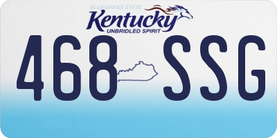 KY license plate 468SSG