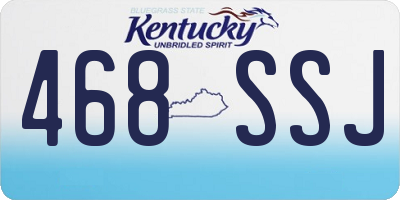 KY license plate 468SSJ
