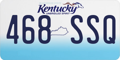 KY license plate 468SSQ