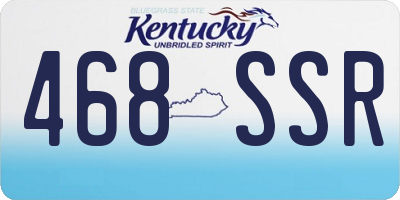 KY license plate 468SSR