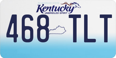 KY license plate 468TLT