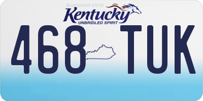 KY license plate 468TUK