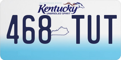 KY license plate 468TUT
