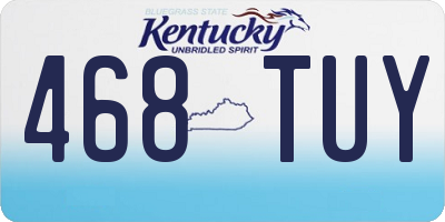 KY license plate 468TUY