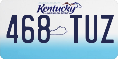 KY license plate 468TUZ