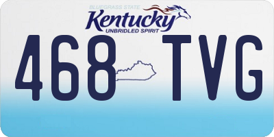KY license plate 468TVG