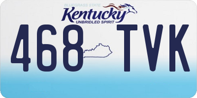 KY license plate 468TVK