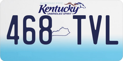 KY license plate 468TVL