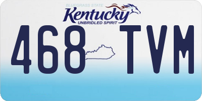 KY license plate 468TVM