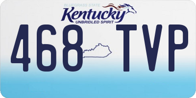 KY license plate 468TVP