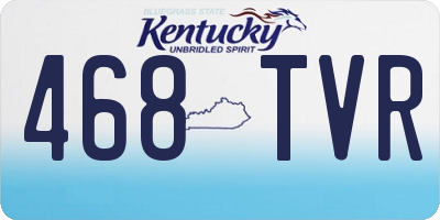 KY license plate 468TVR