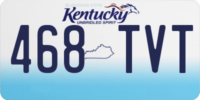 KY license plate 468TVT
