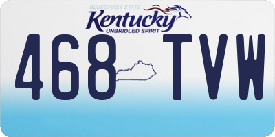 KY license plate 468TVW