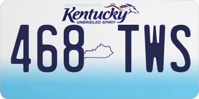 KY license plate 468TWS