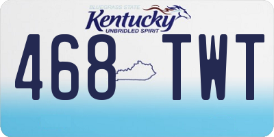 KY license plate 468TWT