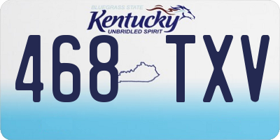 KY license plate 468TXV