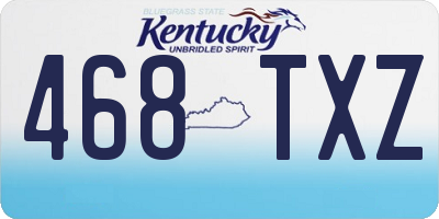 KY license plate 468TXZ