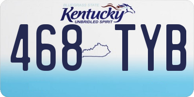 KY license plate 468TYB