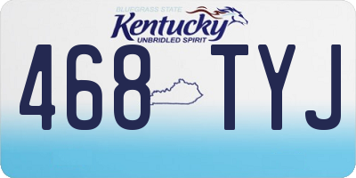 KY license plate 468TYJ