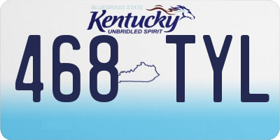 KY license plate 468TYL