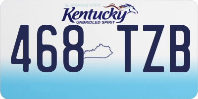 KY license plate 468TZB