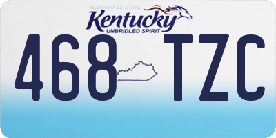 KY license plate 468TZC