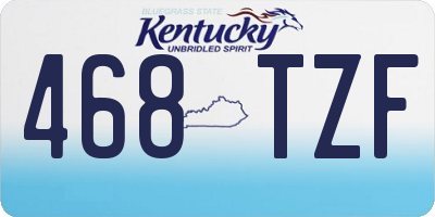 KY license plate 468TZF