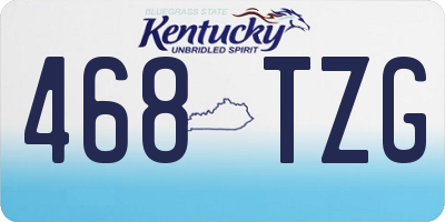 KY license plate 468TZG