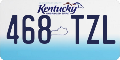 KY license plate 468TZL