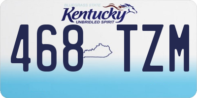 KY license plate 468TZM
