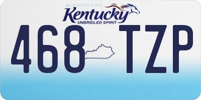 KY license plate 468TZP