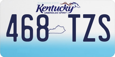 KY license plate 468TZS