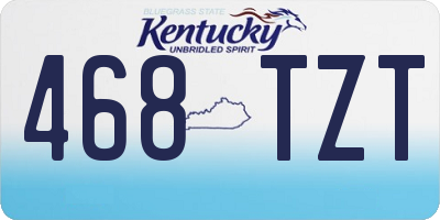 KY license plate 468TZT