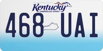 KY license plate 468UAI