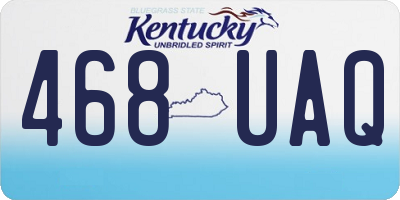 KY license plate 468UAQ