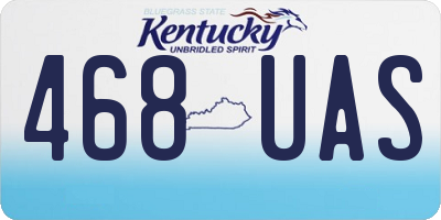 KY license plate 468UAS