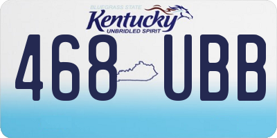 KY license plate 468UBB