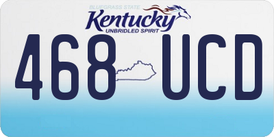 KY license plate 468UCD