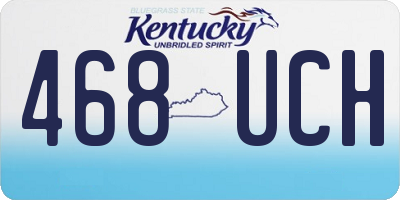 KY license plate 468UCH