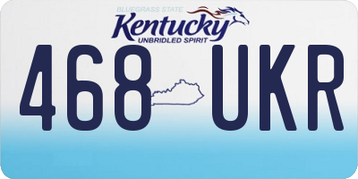 KY license plate 468UKR