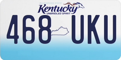 KY license plate 468UKU