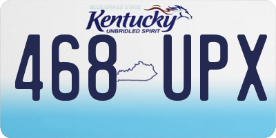 KY license plate 468UPX