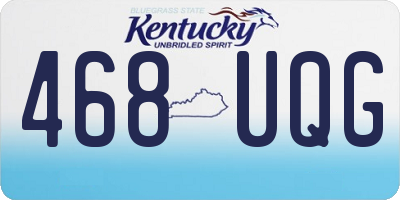 KY license plate 468UQG
