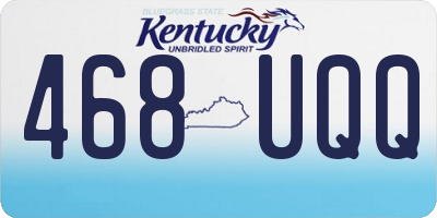 KY license plate 468UQQ