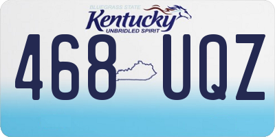 KY license plate 468UQZ